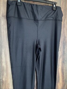 Pink Lily Black High-Rise Faux Leather Look Leggings 2XL          W464